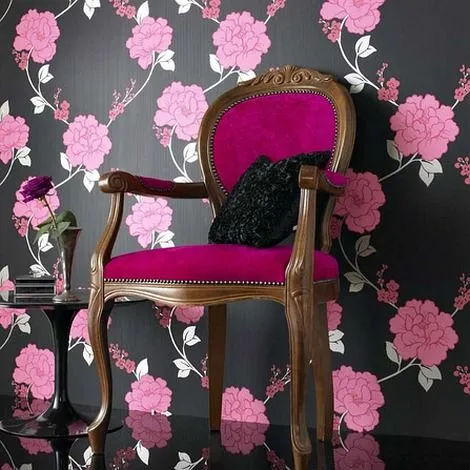DECORAR CON PAPEL TAPIZ FLOREADO FLOWERING WALLPAPER : DECORAR PAREDES DECORAR CON PAPEL TAPIZ FLOREADO FLOWERING WALLPAPER : DECORAR PAREDES