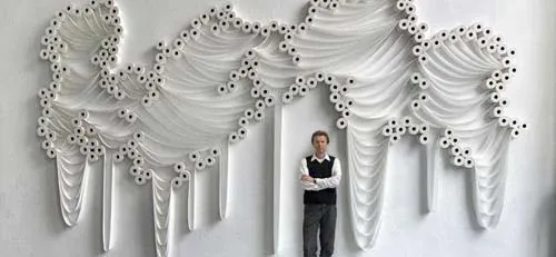 Decorar una pared con papel higiénico. | Mil Ideas de Decoración Decorar una pared con papel higiénico. | Mil Ideas de Decoración