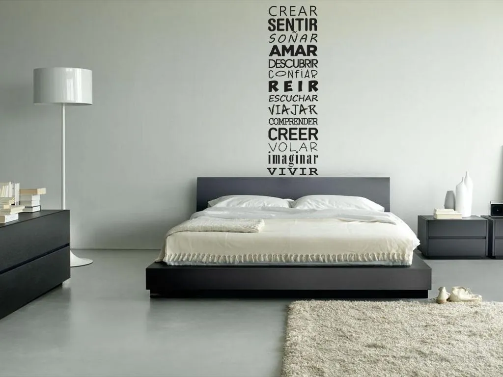 Decorar las paredes con frases