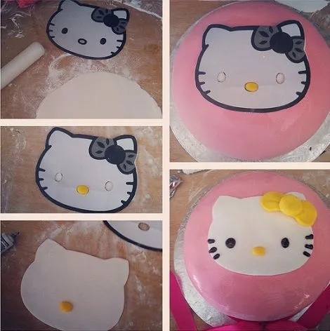 Cómo decorar tu tarta de Hello Kitty con fondant Cómo decorar tu tarta de Hello Kitty con fondant