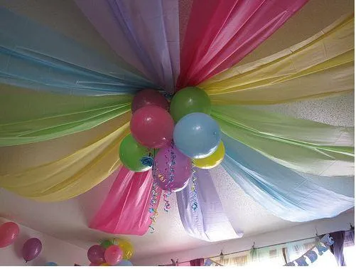 Decorar el techo en una fiesta - Paperblog