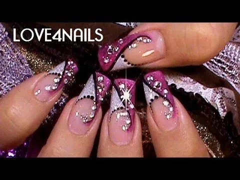 Como Decorar Sus Uñas Color de Rosa Con Cristales ~ Tutorial - YouTube Como Decorar Sus Uñas Color de Rosa Con Cristales ~ Tutorial - YouTube