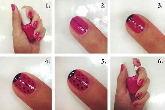 Uñas con motivo de vaquita de san antonio | Decoración de Uñas ... Uñas con motivo de vaquita de san antonio | Decoración de Uñas ...