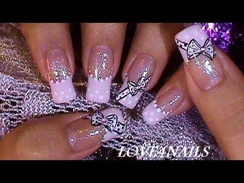 Como Decorar Sus Uñas Con Moños ~ Tutorial ❤ - YouTube Como Decorar Sus Uñas Con Moños ~ Tutorial ❤ - YouTube