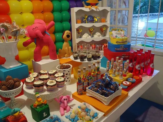 decorating children's party theme pocoyo Decoração de festa ...