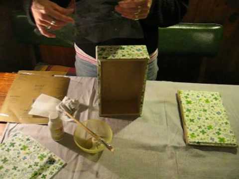 Decoupage sin arrugas con servilletas: Pegado y corte de ...