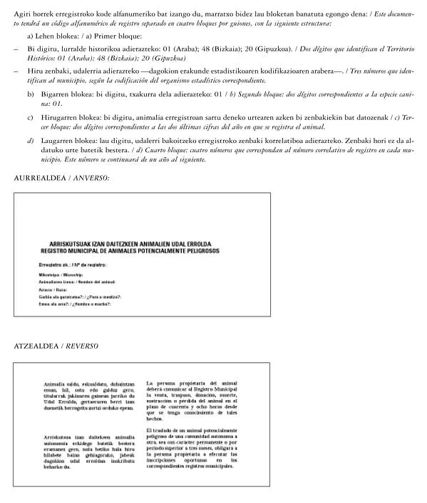Decreto 101/2004, de 1 de junio, sobre tenencia de animales de la ...
