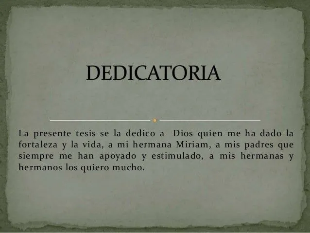 Dedicatoria Veronica