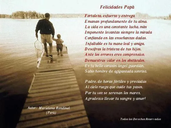 día del padre: poemas al Padre | Trato o truco