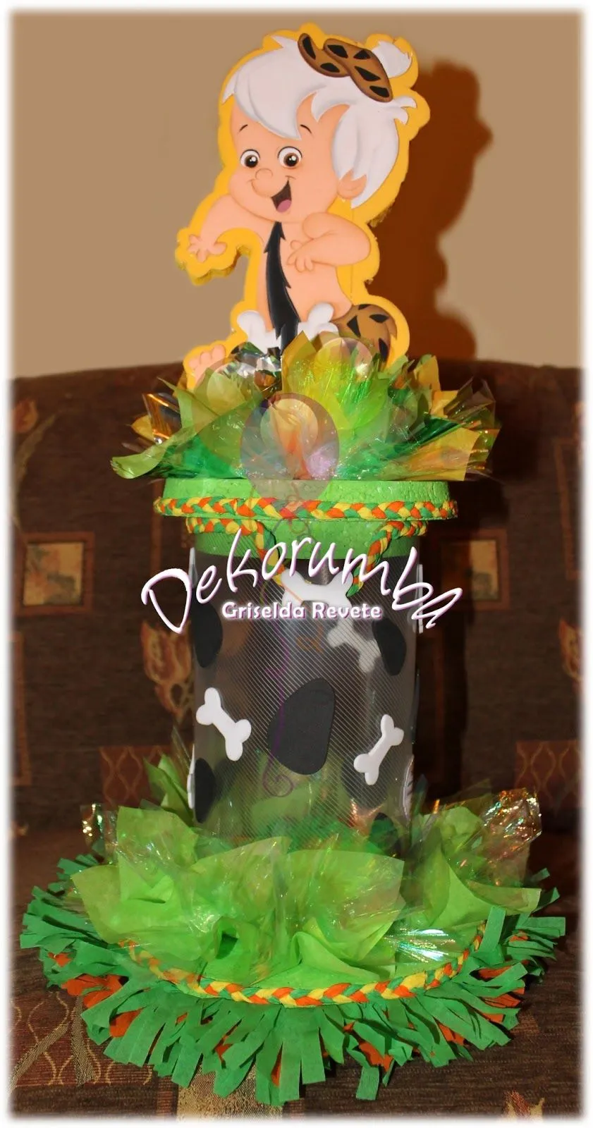 Dekorumba: Centros de Mesa de Pebbles y Bam Bam