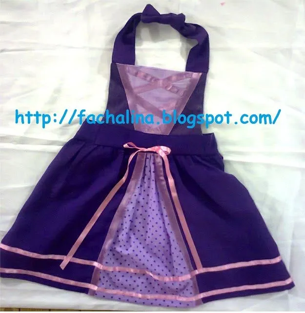 Delantal Disney de la Princesa Rapunzel, para niñas de 2 a 4 años ...