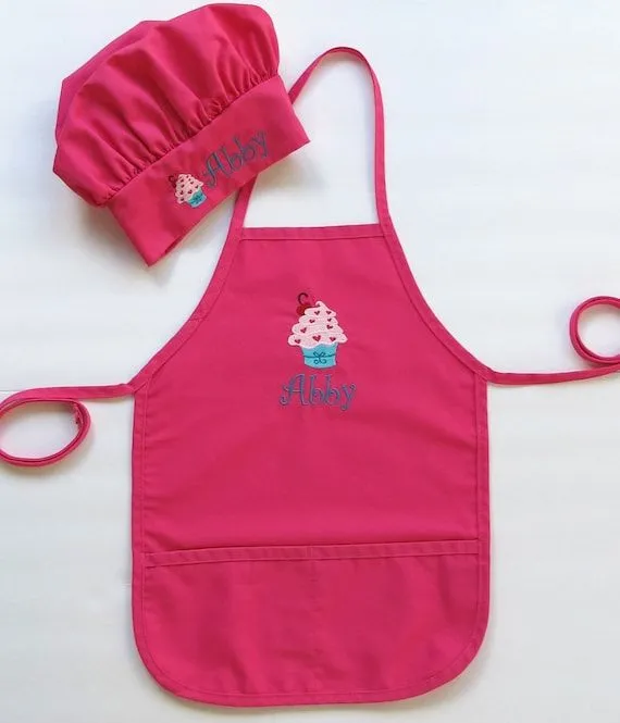 Personalized Apron AND Chef Hat for Kids by aTwinkleStar on Etsy