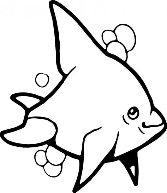 Delfín en blanco y negro para colorear | Descargar Vectores gratis Delfín en blanco y negro para colorear | Descargar Vectores gratis