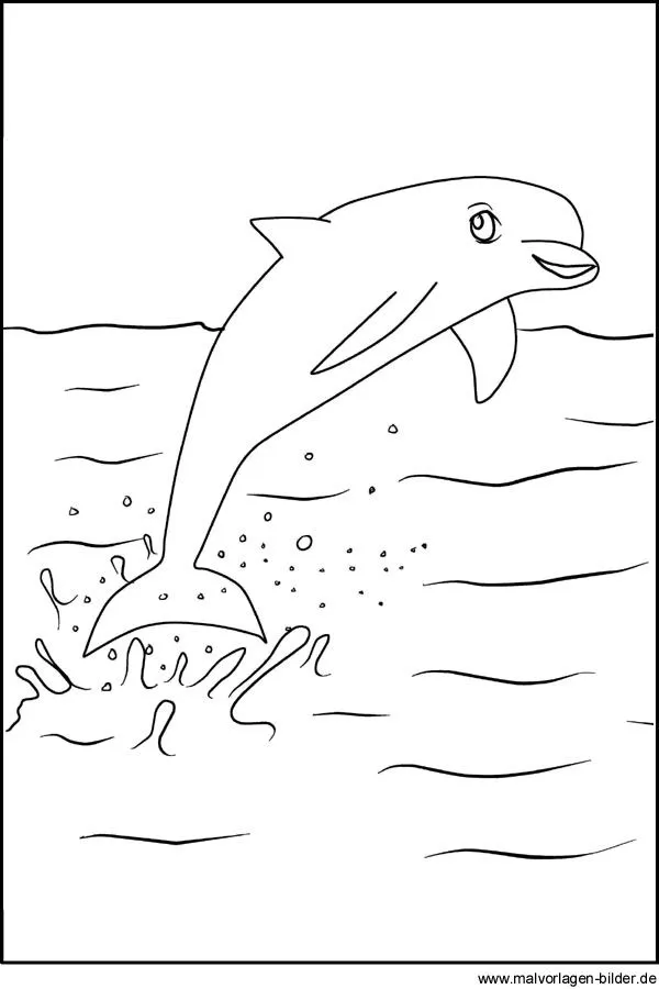 Delfin Malvorlagen und Ausmalbilder zum Ausdrucken