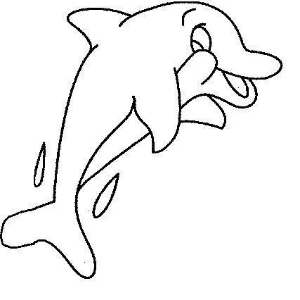 DELFINES DIBUJOS PARA COLOREAR