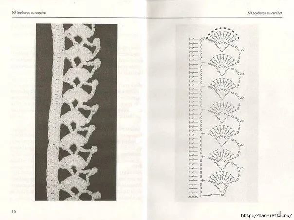 Delicadezas en crochet Gabriela: 10 Modelos de bordes decorativos ... Delicadezas en crochet Gabriela: 10 Modelos de bordes decorativos ...