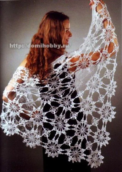 Delicadezas en crochet Gabriela: Chal de ganchillo Delicadezas en crochet Gabriela: Chal de ganchillo
