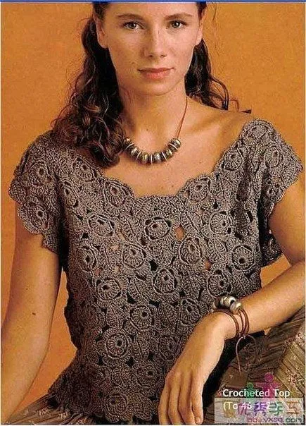 Delicadezas en crochet Gabriela: Crochet rosas blusa para ver ... Delicadezas en crochet Gabriela: Crochet rosas blusa para ver ...