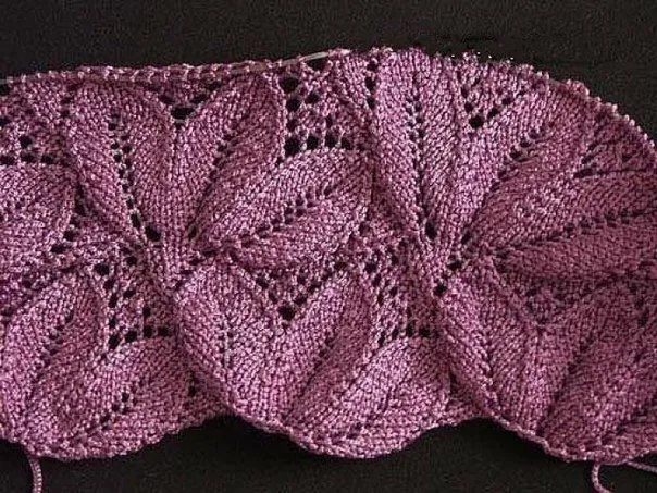 Delicadezas en crochet Gabriela: Esquema de punto en dos agujas