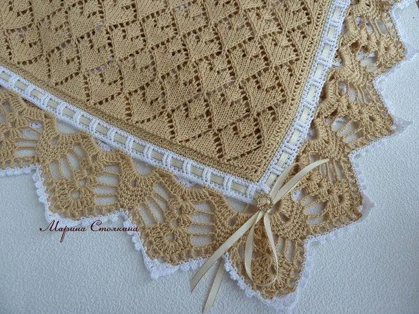 Delicadezas en crochet Gabriela: Mantilla dos agujas y decoración ...