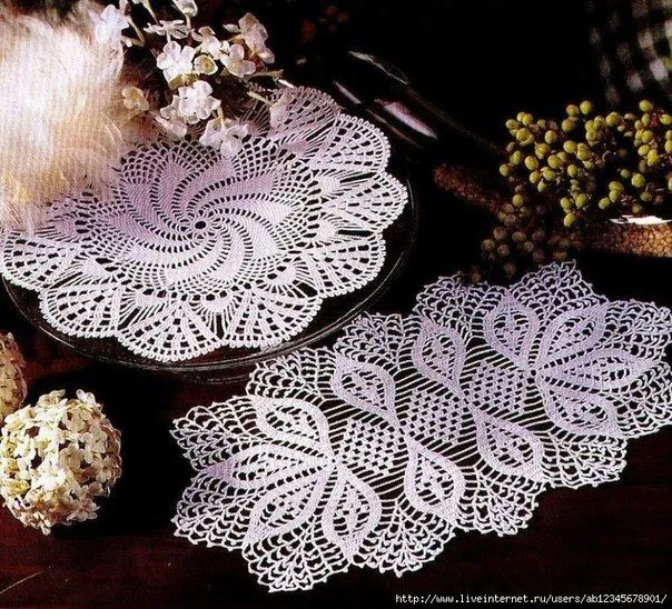 Delicadezas en crochet Gabriela: Servilletas ganchillo para ver ...