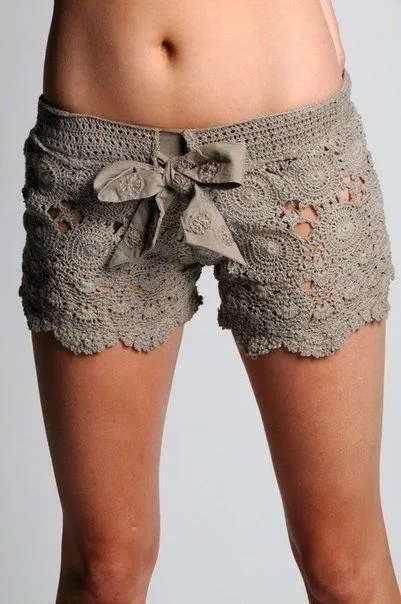 Delicadezas en crochet Gabriela: Short tejido en crochet solo una ... Delicadezas en crochet Gabriela: Short tejido en crochet solo una ...