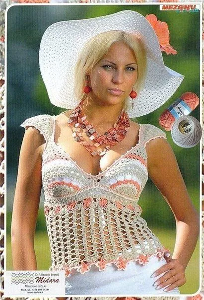Delicadezas en crochet Gabriela: Top esquema ganchillo Delicadezas en crochet Gabriela: Top esquema ganchillo