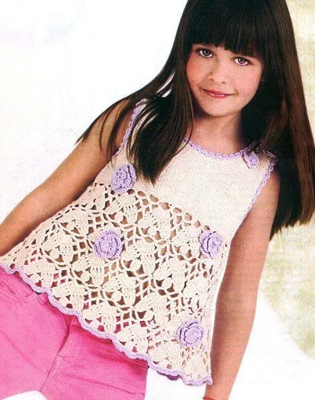Delicadezas en crochet Gabriela: Top para niñas de la Web para ver ... Delicadezas en crochet Gabriela: Top para niñas de la Web para ver ...