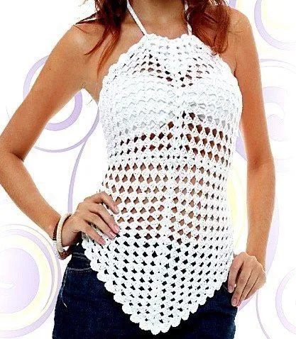 Delicadezas en crochet Gabriela: Top súper fresco y juvenil a ... Delicadezas en crochet Gabriela: Top súper fresco y juvenil a ...