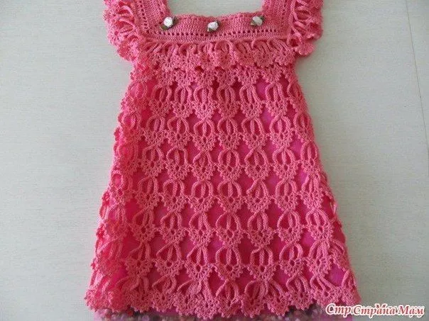 Delicadezas en crochet Gabriela: Vestido de bebé realizado con ... Delicadezas en crochet Gabriela: Vestido de bebé realizado con ...