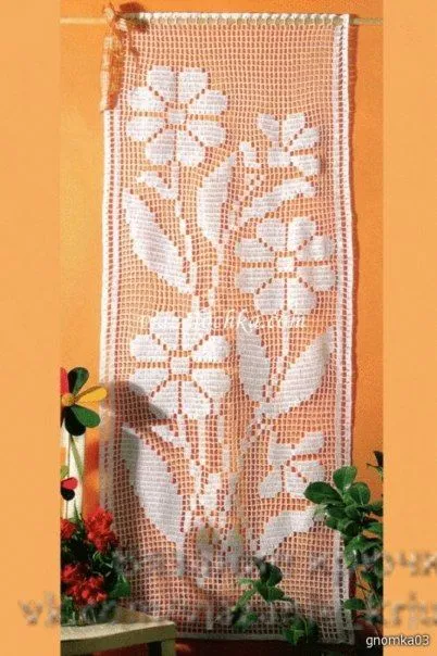 Delicadezas en crochet Gabriela: Visillos