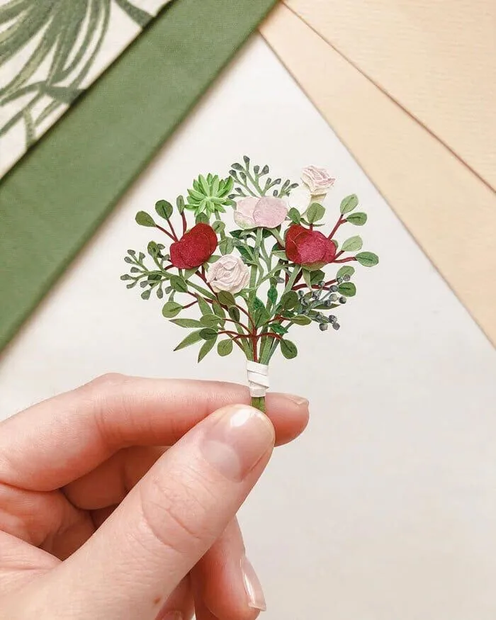 Delicados bouquets de flores de papel obra de Tania Lissova - Cultura Inquieta Delicados bouquets de flores de papel obra de Tania Lissova - Cultura Inquieta