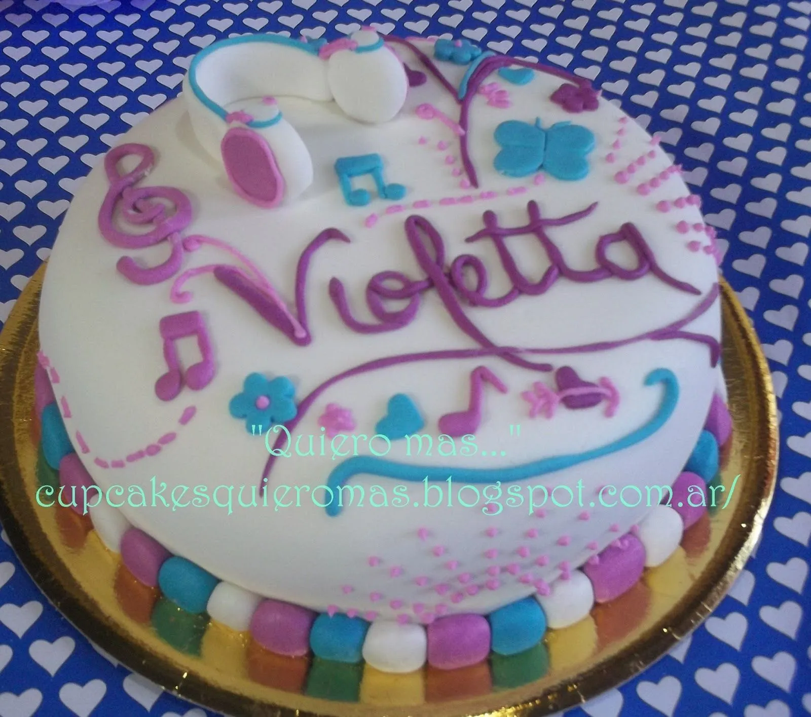Delicias Quiero mas...: Tortas Violetta de Disney Delicias Quiero mas...: Tortas Violetta de Disney