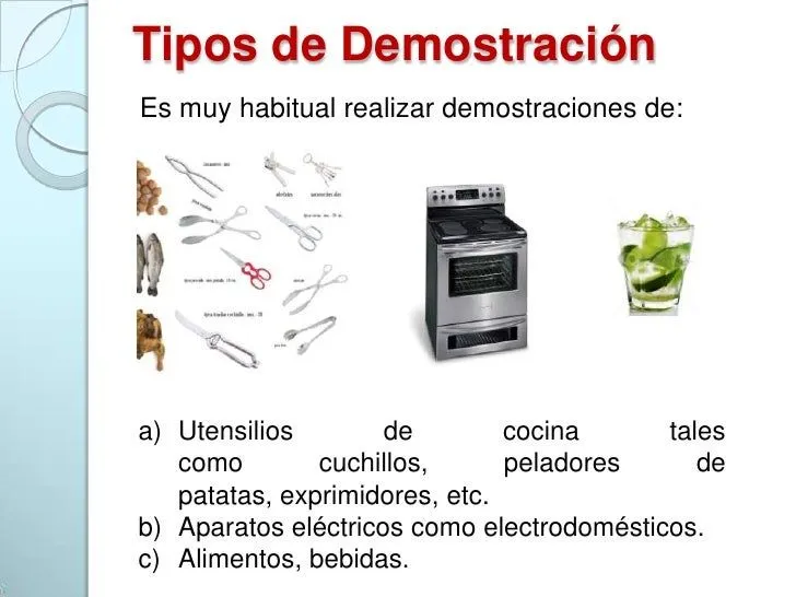 Las demostraciones como medios promocionales Las demostraciones como medios promocionales