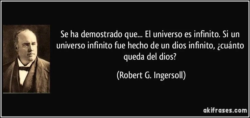 Se ha demostrado que... El universo es infinito. Si un universo... Se ha demostrado que... El universo es infinito. Si un universo...