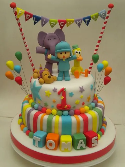 Torta Pocoyo | Flickr: Intercambio de fotos | Reposteria ...