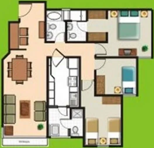 Departamento de 64 metros cuadrados y dos dormitorios | Planos de ... Departamento de 64 metros cuadrados y dos dormitorios | Planos de ...