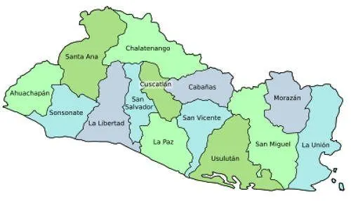 Departamentos de El Salvador - El Salvador