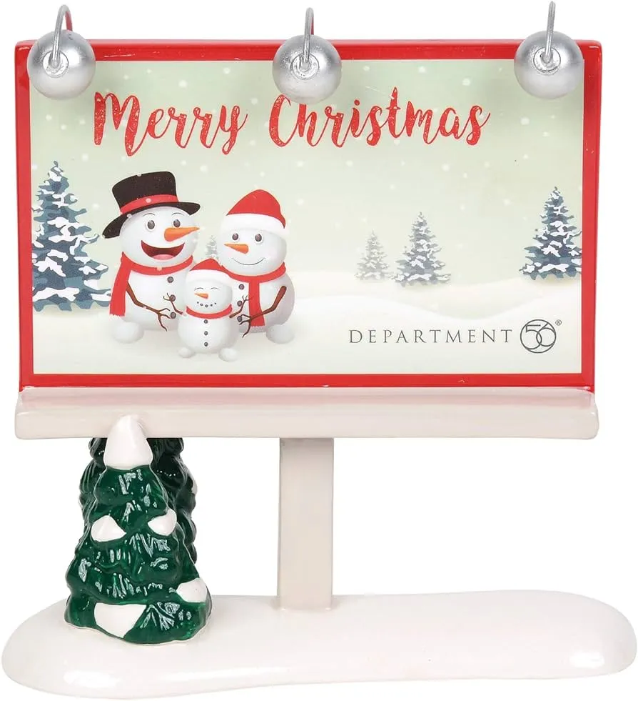 Department 56 Village Collections - Figura Decorativa, diseño de cartelera de Navidad con Texto en inglés Merry Christmas, Multicolor : Amazon.com.mx: Hogar y Cocina Department 56 Village Collections - Figura Decorativa, diseño de cartelera de Navidad con Texto en inglés Merry Christmas, Multicolor : Amazon.com.mx: Hogar y Cocina