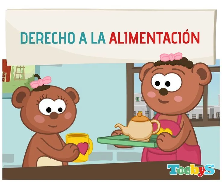 Derecho a la alimentación. #Toobys #DerechosdelNiño | Derechos del ...