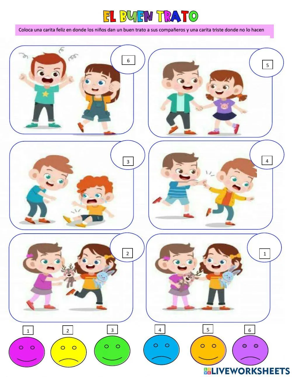 Derecho a un buen trato worksheet | Live Worksheets Derecho a un buen trato worksheet | Live Worksheets