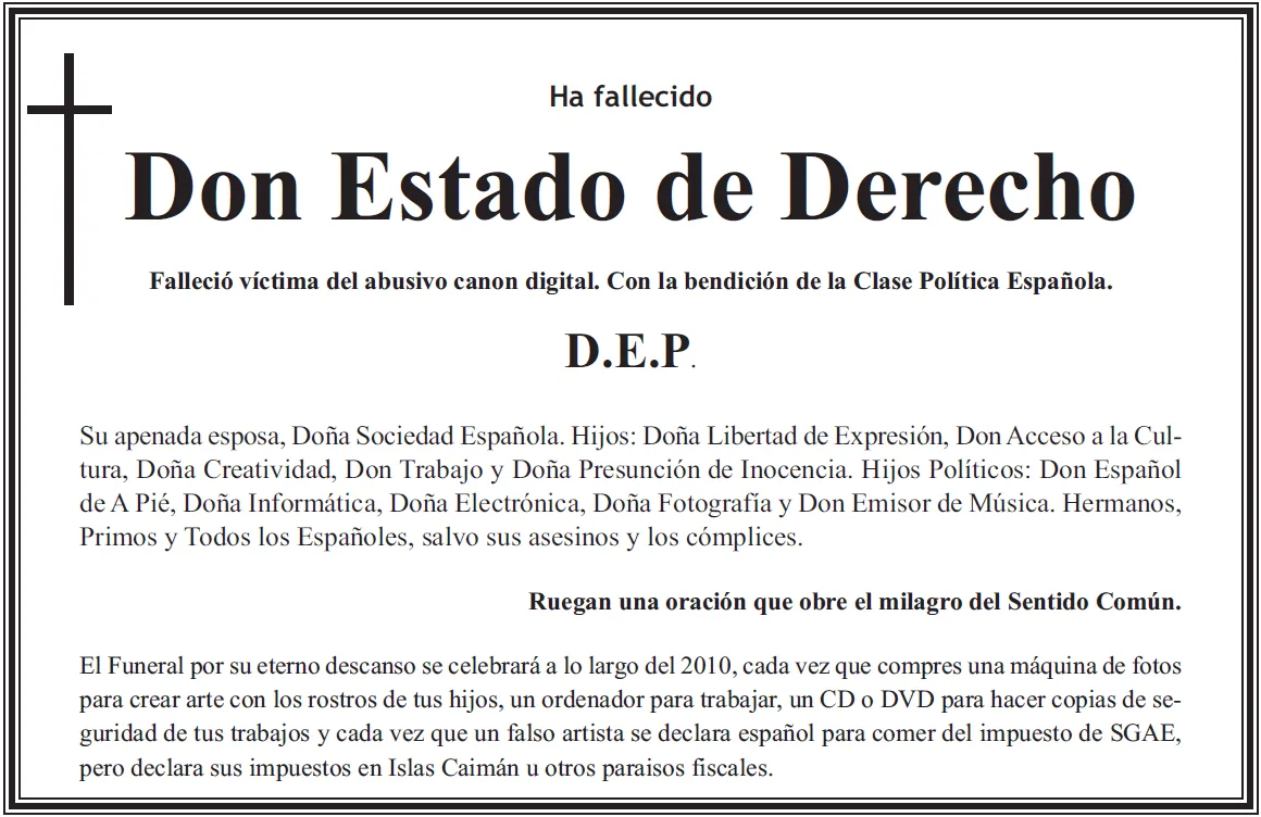 Breve disertación sobre los derechos de autor y la SGAE | AQUI hay ... Breve disertación sobre los derechos de autor y la SGAE | AQUI hay ...