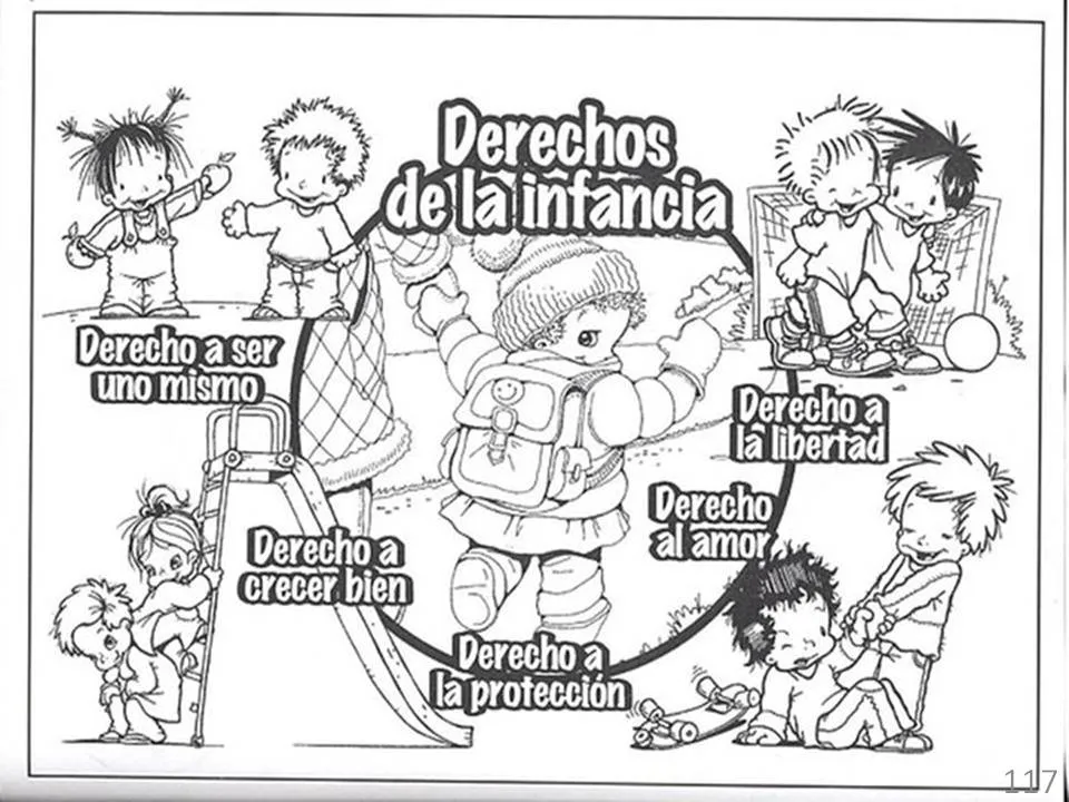 Derechos de la Infancia – Para colorear | Colorear imágenes Derechos de la Infancia – Para colorear | Colorear imágenes