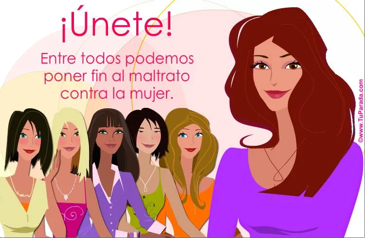 Por los derechos de la mujer, Derechos de la mujer, tarjetas