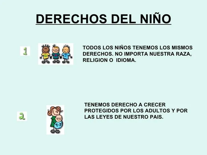 Derechos del niño