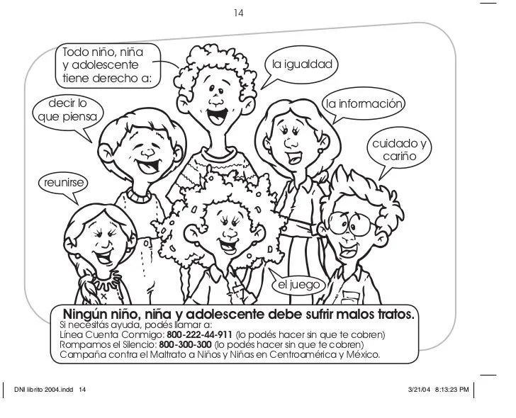 Derechos de los adolescentes dibujos para colorear - Imagui