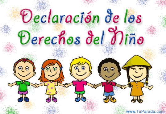 Los derechos de los niños, tarjetas con los derechos de los niños Los derechos de los niños, tarjetas con los derechos de los niños