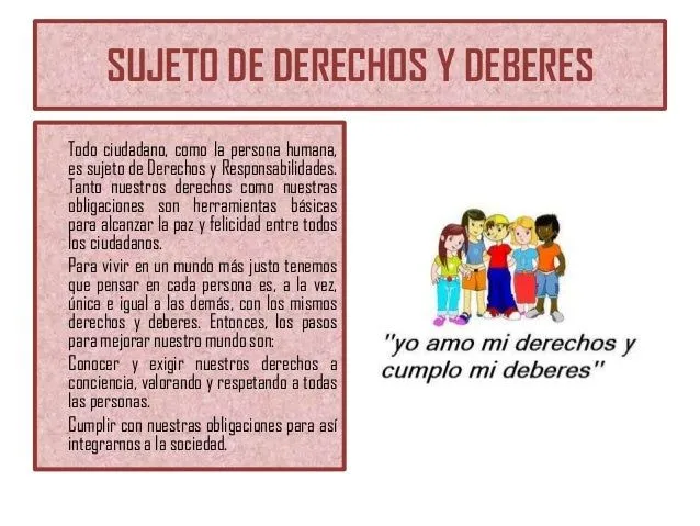 Derechos y Obligaciones.
