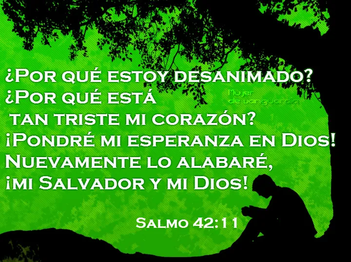Por qué estoy desanimado? ¿Por qué está tan triste mi corazón ... Por qué estoy desanimado? ¿Por qué está tan triste mi corazón ...
