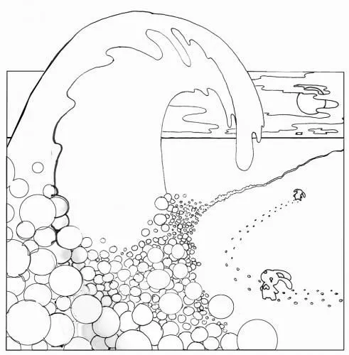 Tsunami para colorear - Imagui